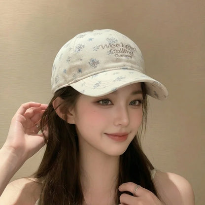 Floral Soft Top Hat Small Korean