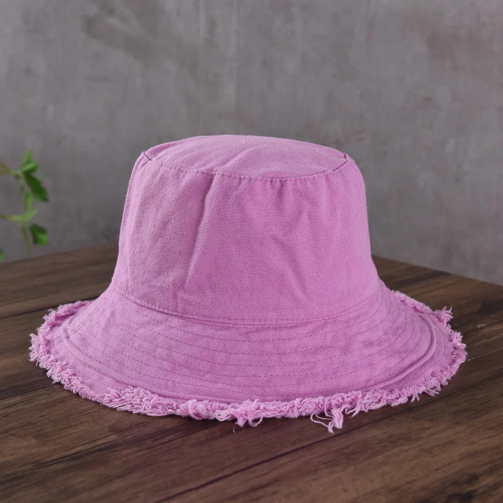 Fashion Foldable Burrs Bucket Hat for Women Men