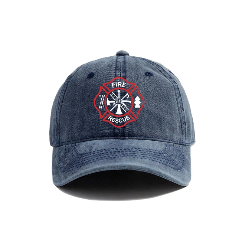 Fire Rescue Baseball Cap Women Men