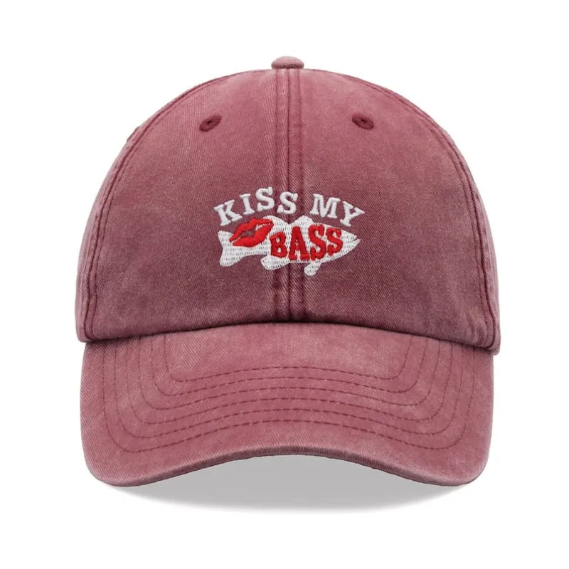 1pc "Kiss My Bass" Leisure Baseball Cap for Men