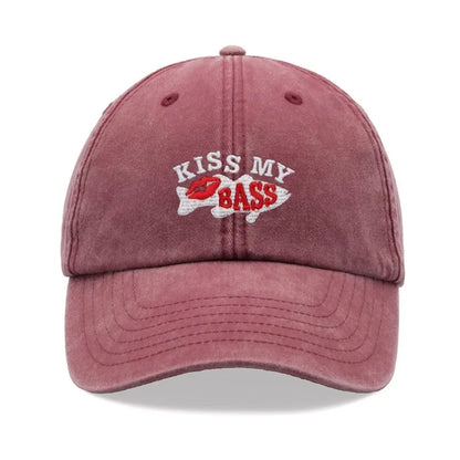1pc "Kiss My Bass" Leisure Baseball Cap for Men