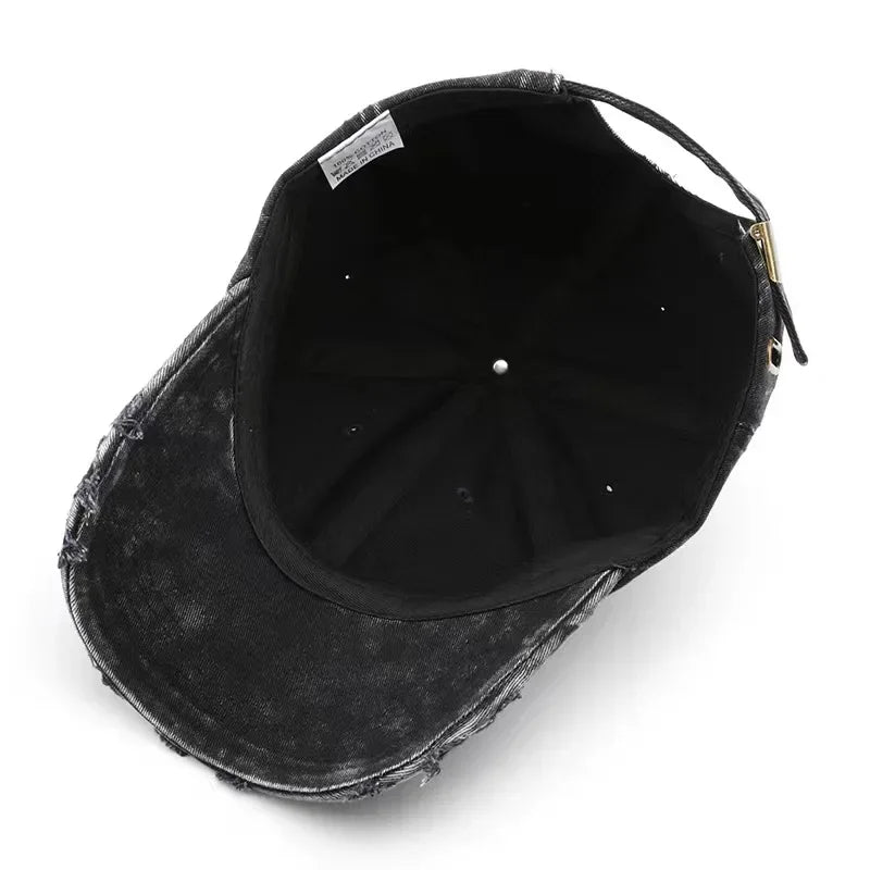 Japanese New Washed Denim Baseball Caps Men Women