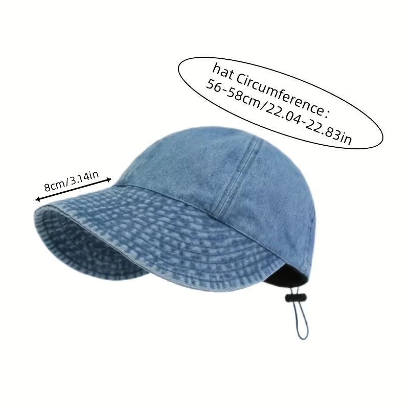 Summer Sun Cowboy Hat Foldable Wide Brim Women Hiking Bucket Hat