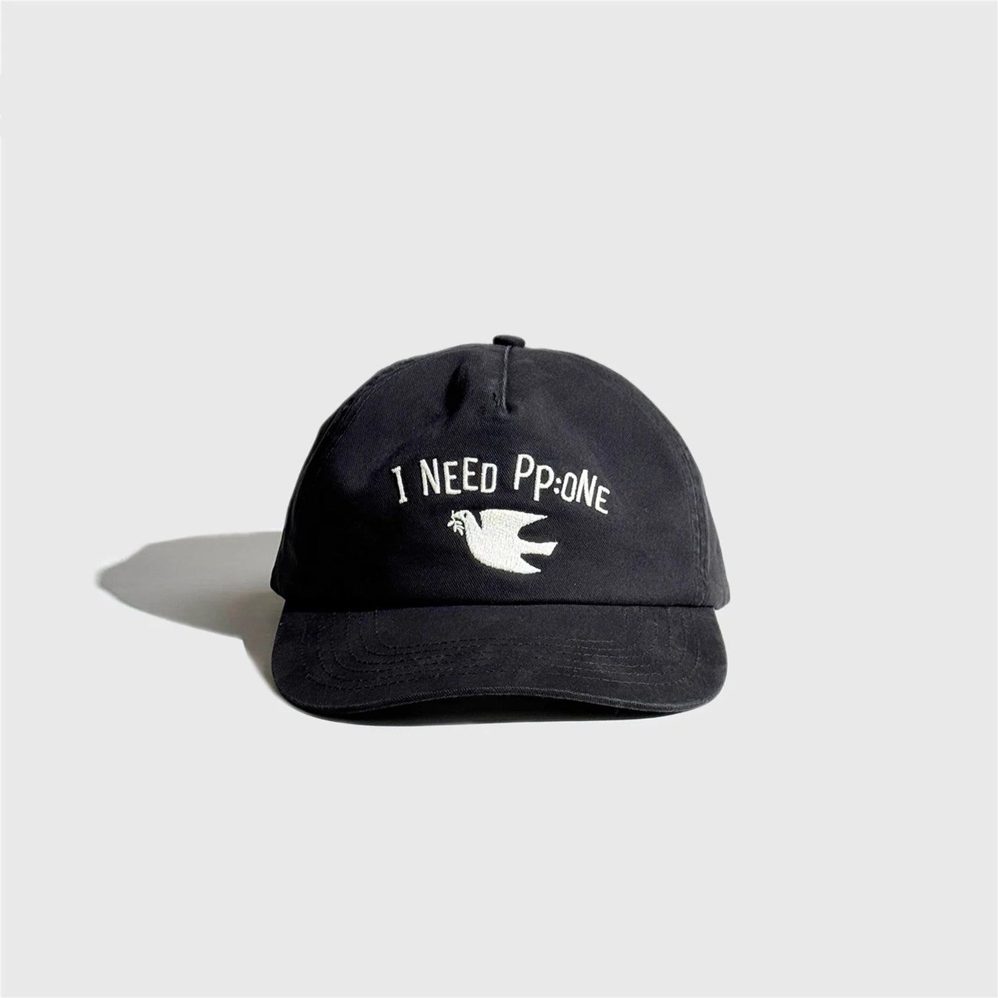 Cotton Washed Peace Dove Embroidered Baseball Cap