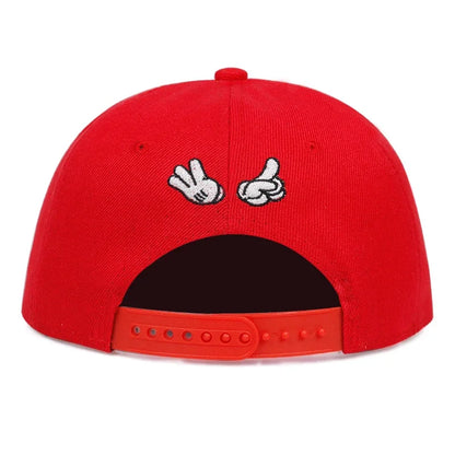 Unisex Masked Embroidery Hip-hop Hats Spring Autumn