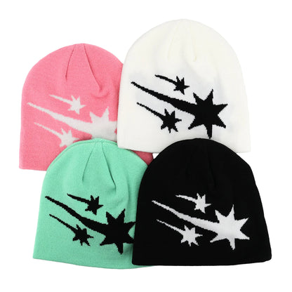 Y2k Letter Butter Knit Hats Skullies Beanies Autumn Winter Warm Hat