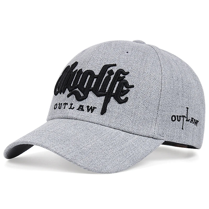 Simple and Fashionable New Baseball Hat Riot LIFE Embroidered Street Hip Hop Hat Daily Sunshade Hat