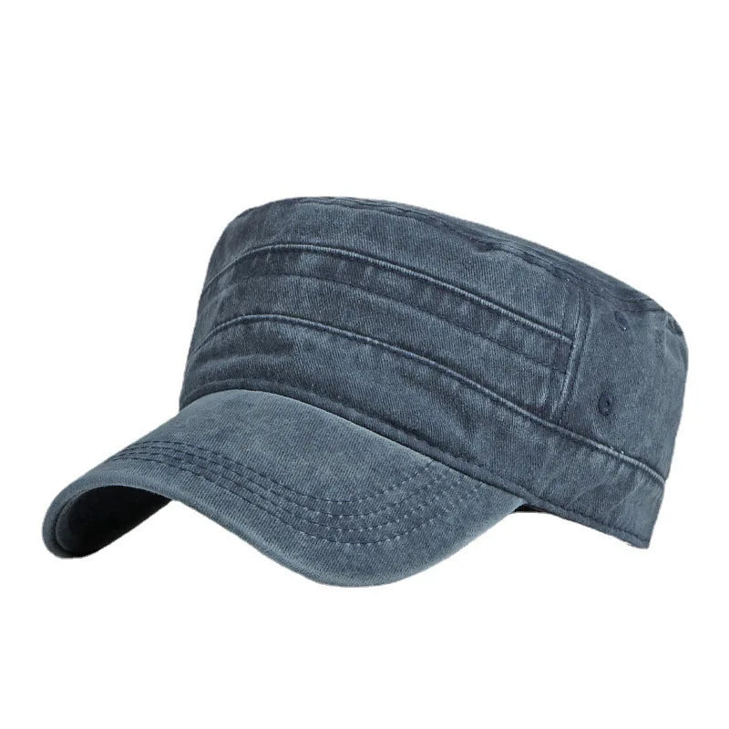 Washed Military Cap Men Women
