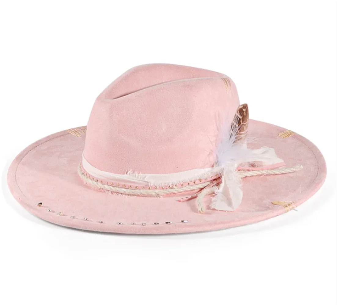 Handmade Fedora Hat Suede Men's And Women's Hat