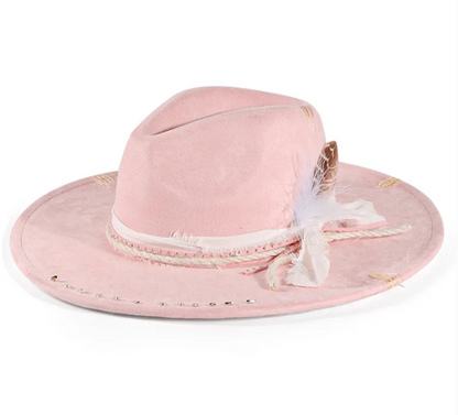 Handmade Fedora Hat Suede Men's And Women's Hat