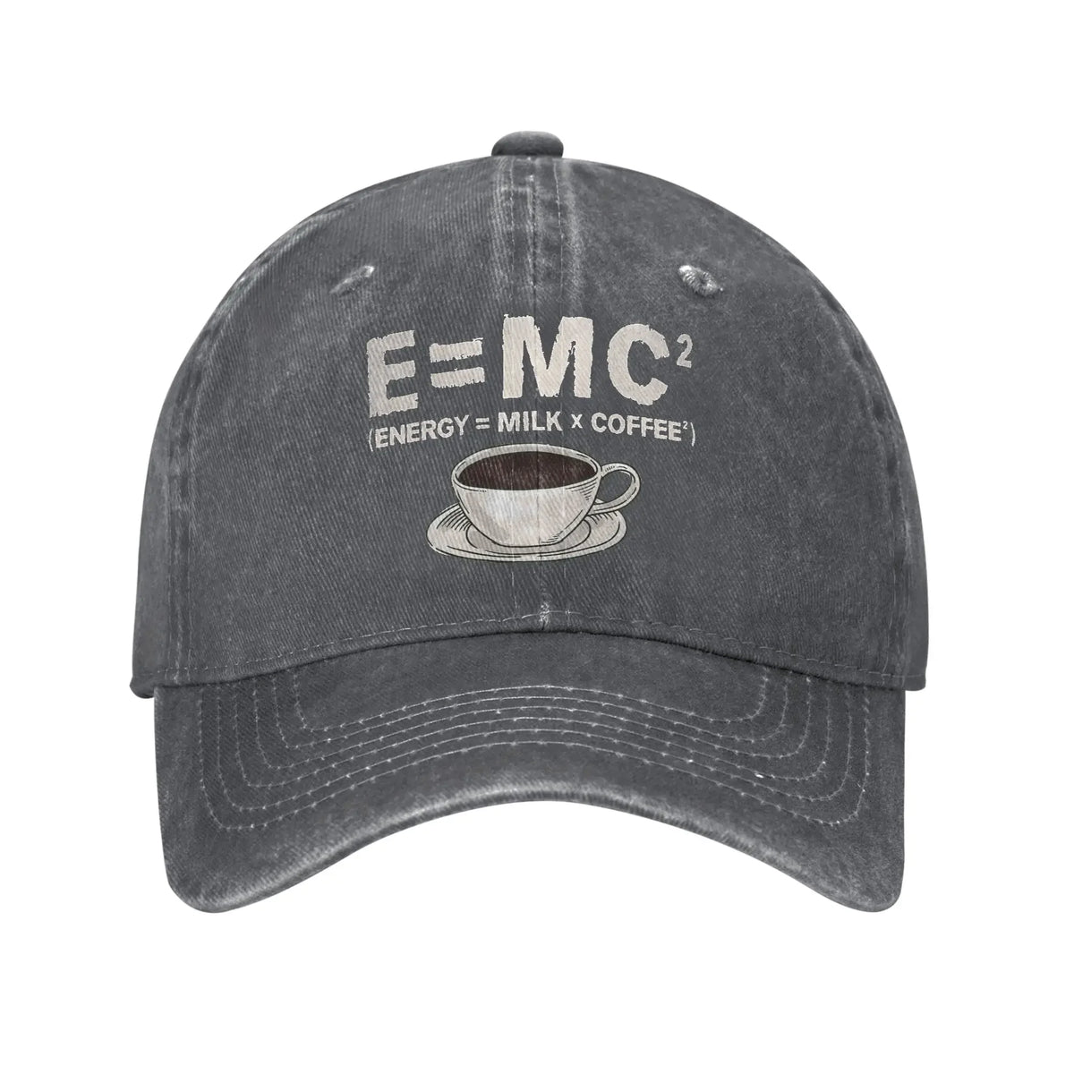 Energy Equals Coffee Baseball Caps
