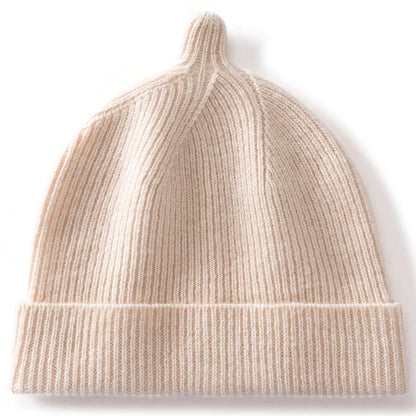 Korean Fashion Cashmere Hats Girls Boys Solid Color Outdoor Warm Caps Kids