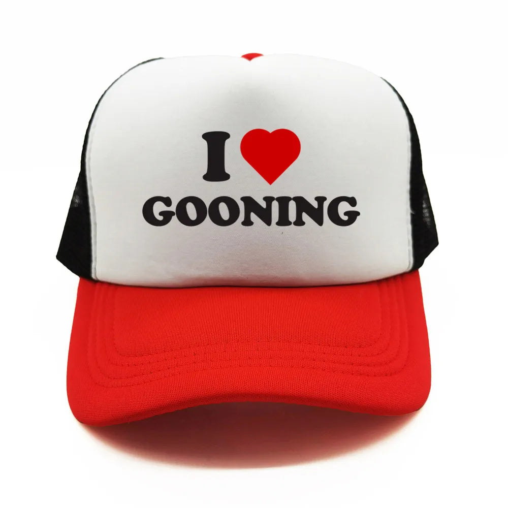 Funny I Love Gooning Baseball Caps Cool Summer Men Mesh