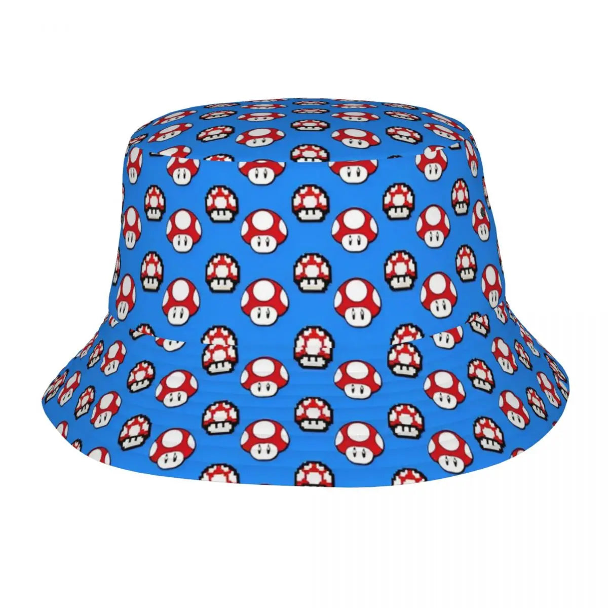 Street Princess Peach Lovely Bucket Hat Girl Outdoor Sports M-Mariod Fisherman Cap