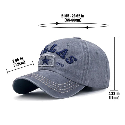 Unisex Washed Cotton Vintage Cap