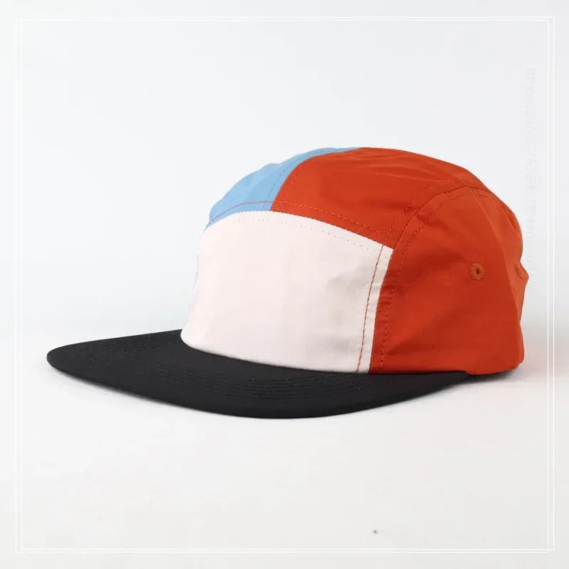 Japanese 5 Panel Color Blocking Baseball Caps