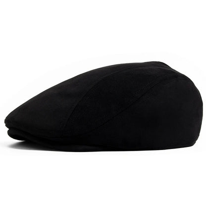 New Suede Autumn Winter Beret Fashion Vintage Men Women Newsboy Hat