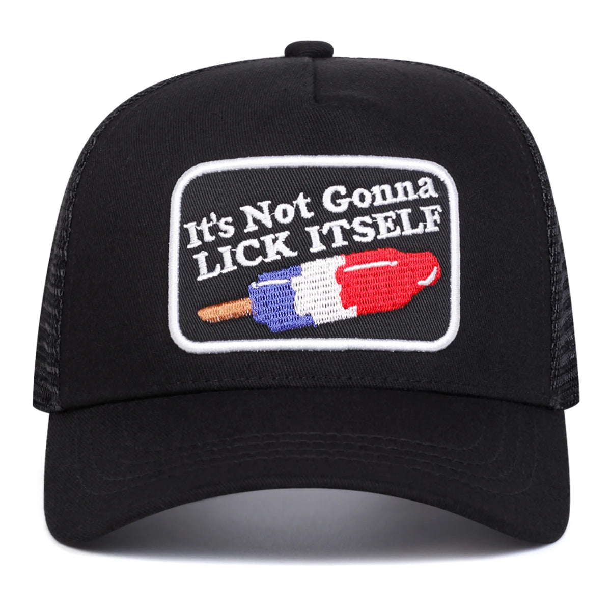 Unisex Lick Itself Letter Embroidery Baseball Net Caps Spring and Summer