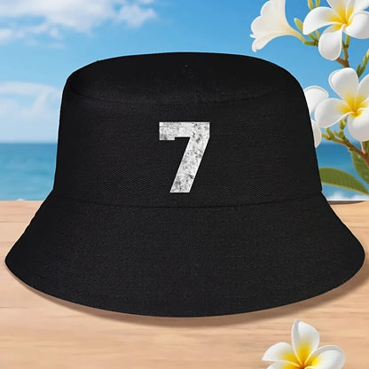 Vintage Lucky Number 7 Bucket Hat