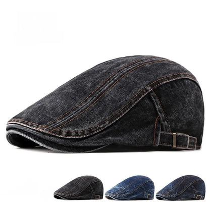 Denim Material Denim Newsboy Cap