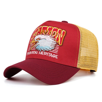 Creative Baseball Hat Station Eagle Head Embroidered Baseball Caps