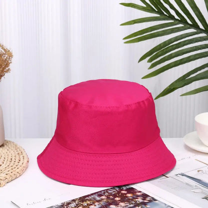 Cotton Summer Foldable Bucket Hat Unisex Women Outdoor Sunscreen Hat