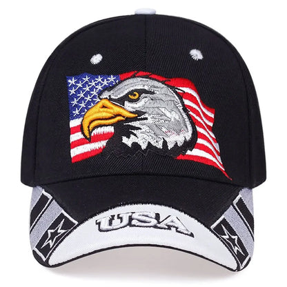 Unisex USA Eagle Embroidery Baseball Caps Adjustable Casual Hats Sunscreen Hat