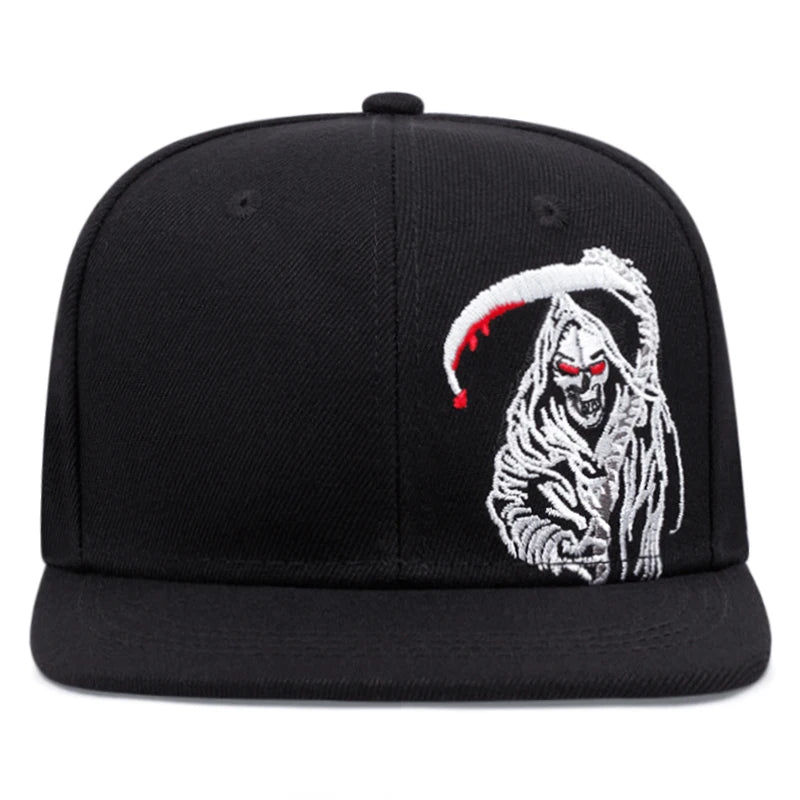 Baseball Hat Reaper Scythe Embroidered Hip Hop