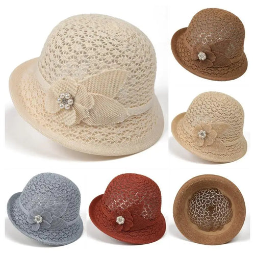 Summer Sun Protection Hat French-Style Rolled-Brim Sun Hat