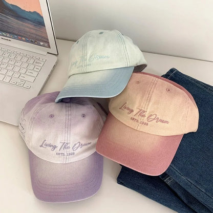 Sweet Letter Embroidery Sunscreen Hat