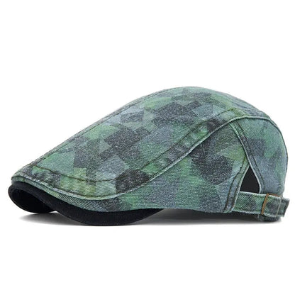 Four Seasons Cotton Print Newsboy Caps Flat Cap