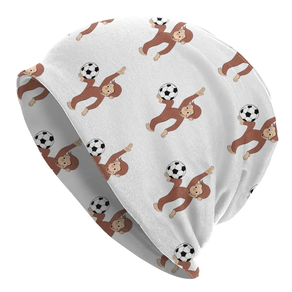 Balloons Cartoon Cute Brown Monkey Bonnet Hats Cool Street Beanies Hats