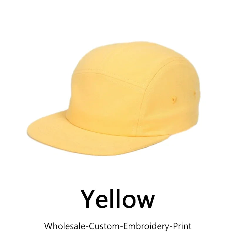 5-Panel Cotton Hat For Men And Women Baseball Hats