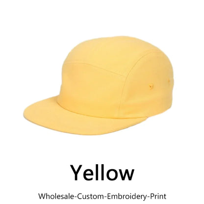 5-Panel Cotton Hat For Men And Women Baseball Hats