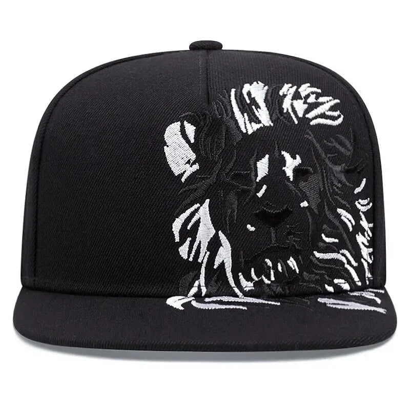 Men Women Lion Embroidered Baseball Cap Summer Outdoor Hat Hip Hop