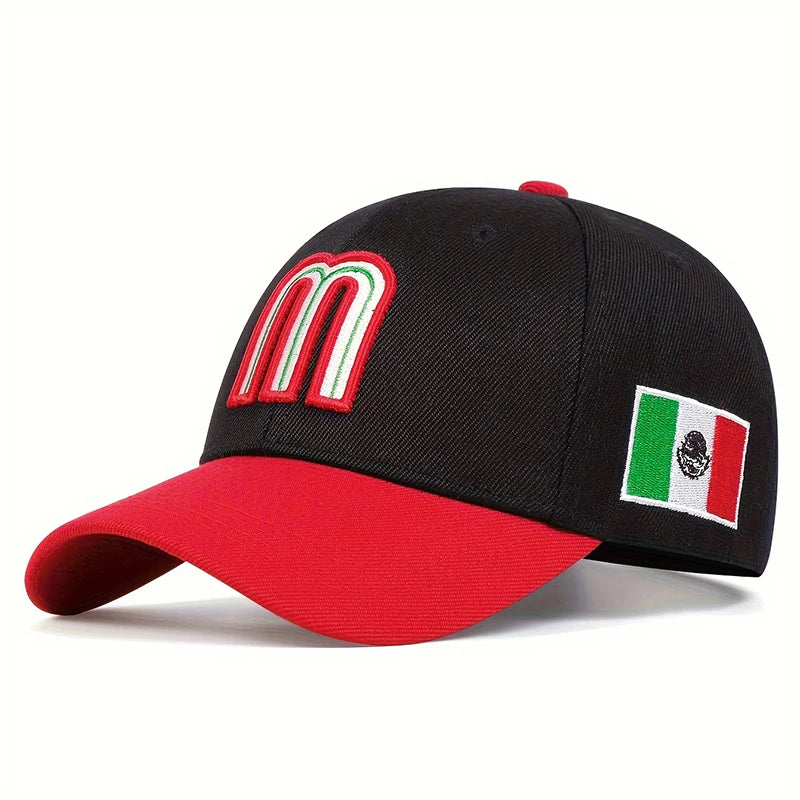 Unisex M Letter Embroidery Baseball Caps Spring Autumn