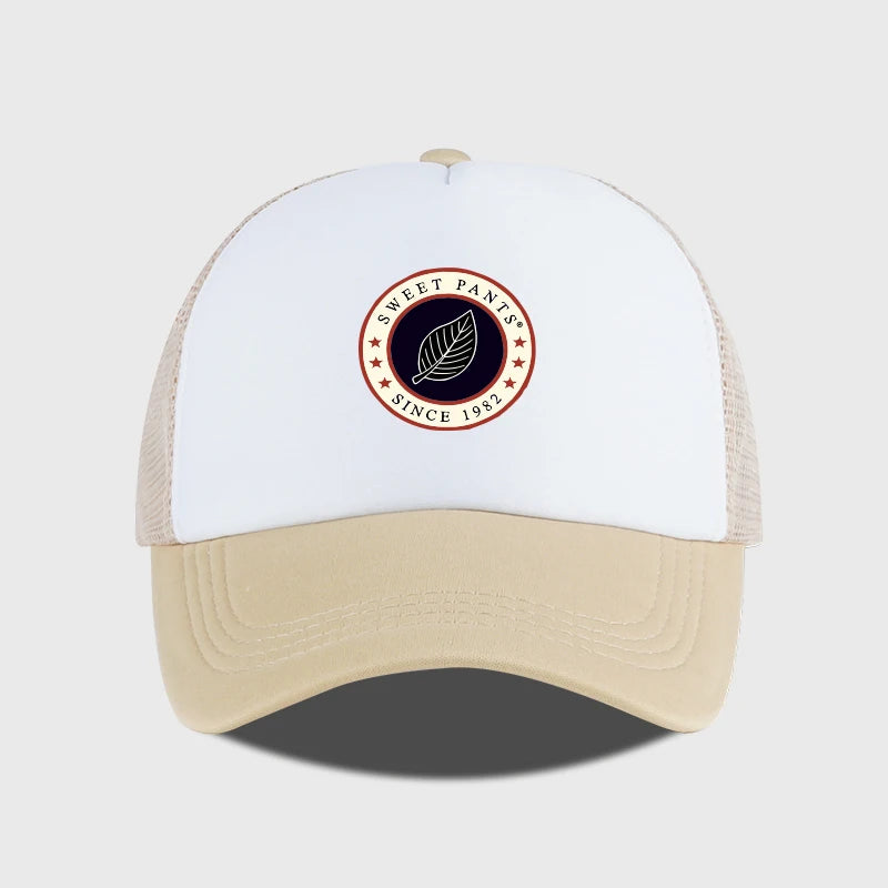 Sweet Pants Since 1982  Leaf Logo Sponge Mesh Cap  Spring/Summer Casual Cap
