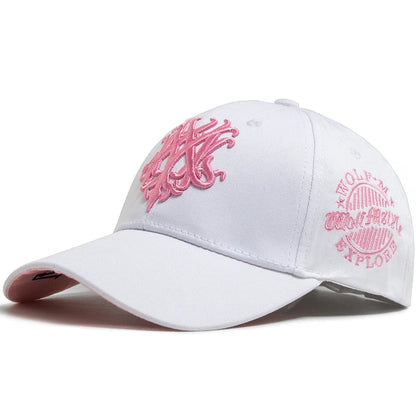 Totem Embroidery Cotton Men Women Baseball Cap