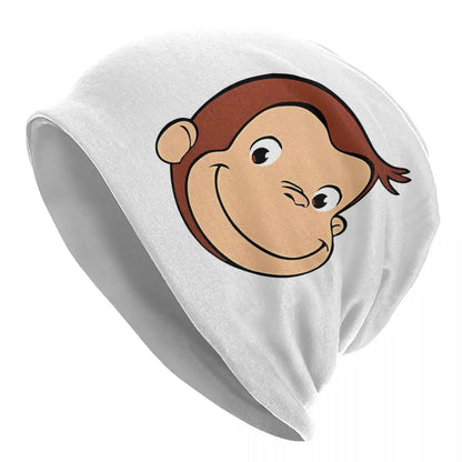 Curious George Brown Monkey Unisex Adult Beanies Caps Knitted Bonnet Hat