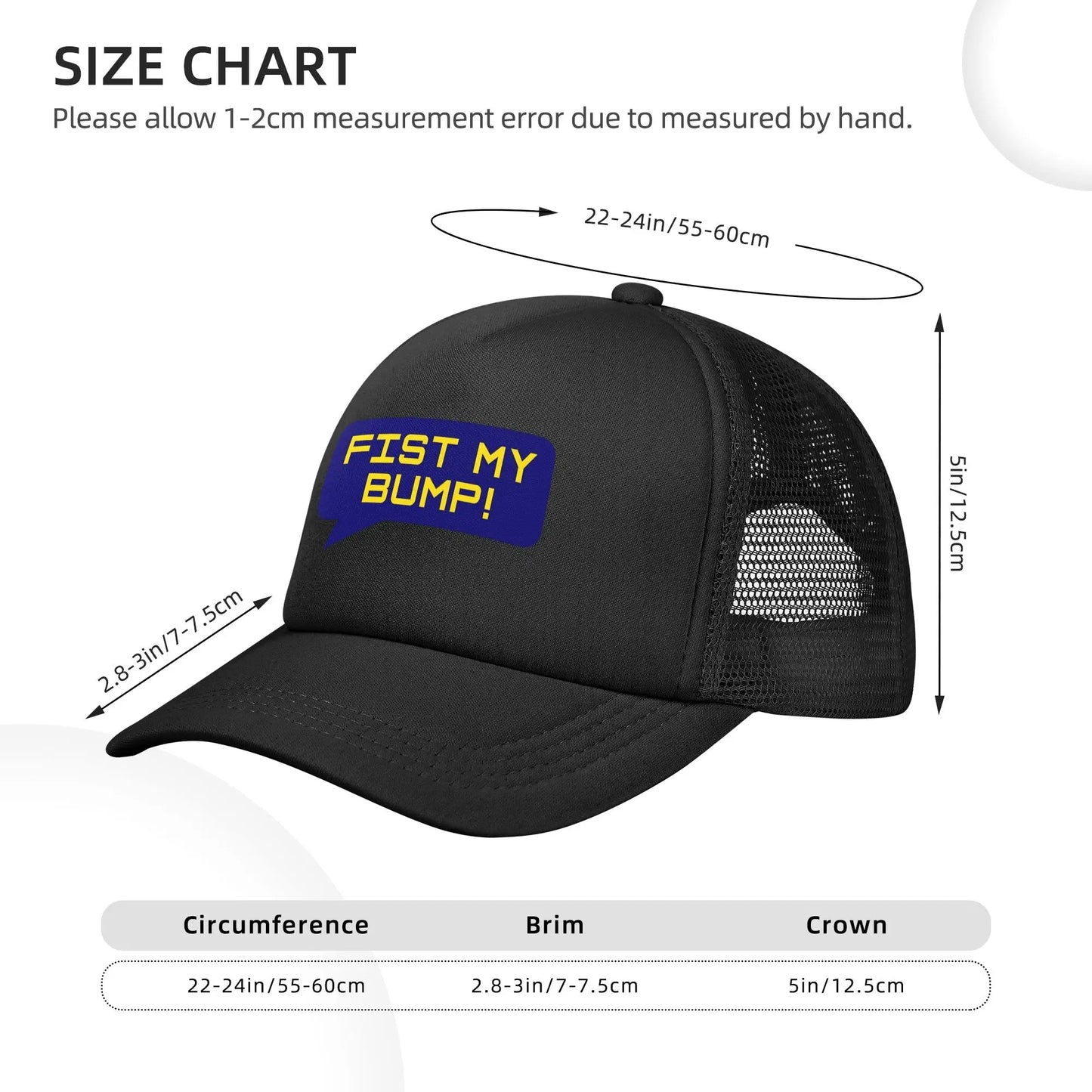 Fist My Bump Caps Adult Fitted Hat Baseball Cap