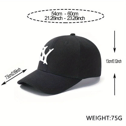 "NY" Printed Quick-Button Baseball Cap