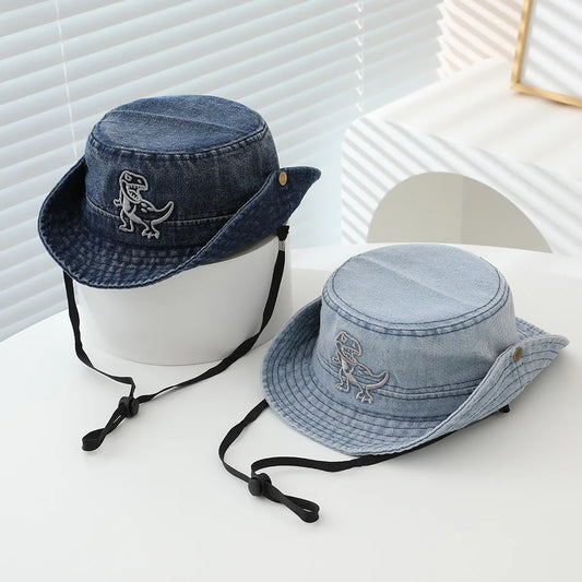 Toddler Boys Summer Kids Sun Beach Outdoor Denim Hat
