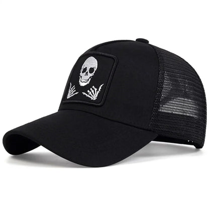 Unisex Personality Embroidery Baseball Net Caps Spring Summer