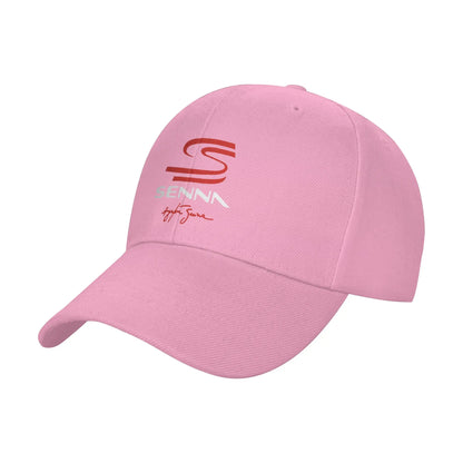 Ayrton Senna Signature Cap Men Women Racing Car Hats
