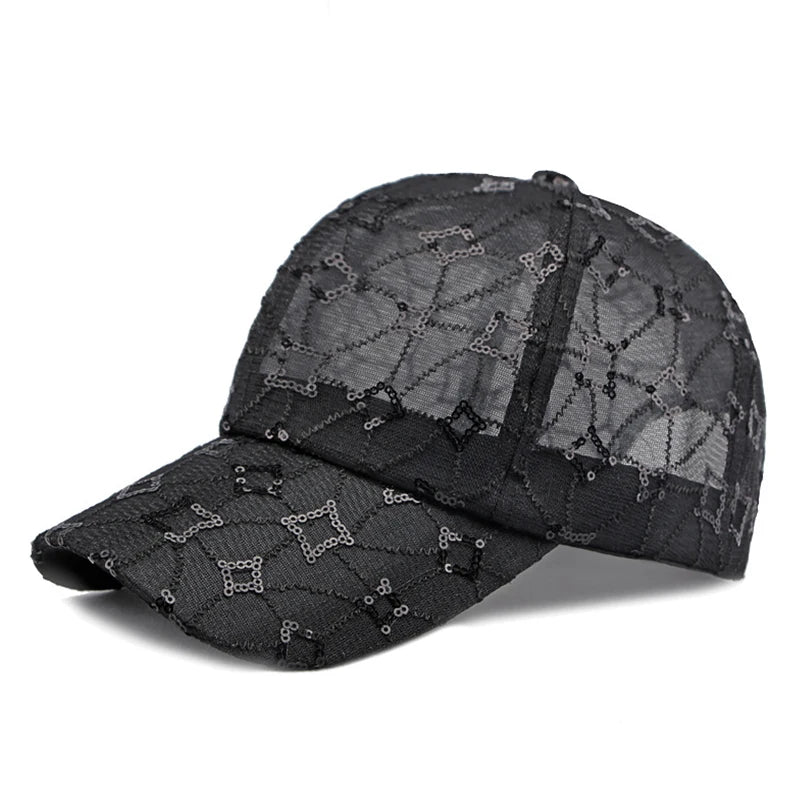 New Lace Hat Women's Thin Breathable Baseball Hats