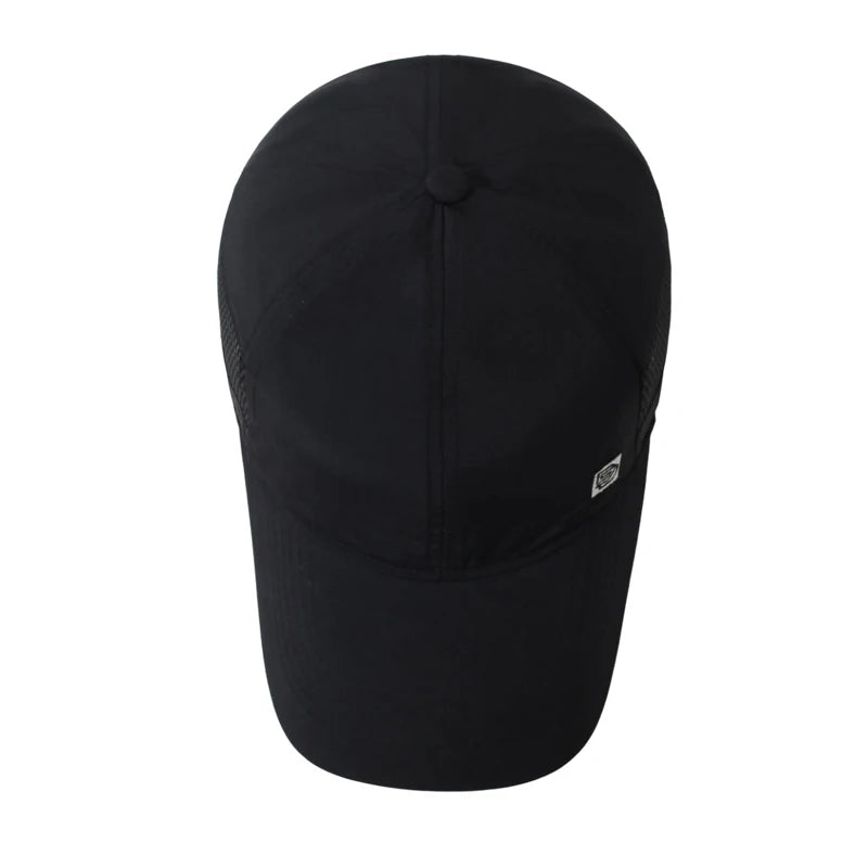 Men Quick Dry Baseball Cap Breathable Mesh Sun Hat Lightweight Adjustable