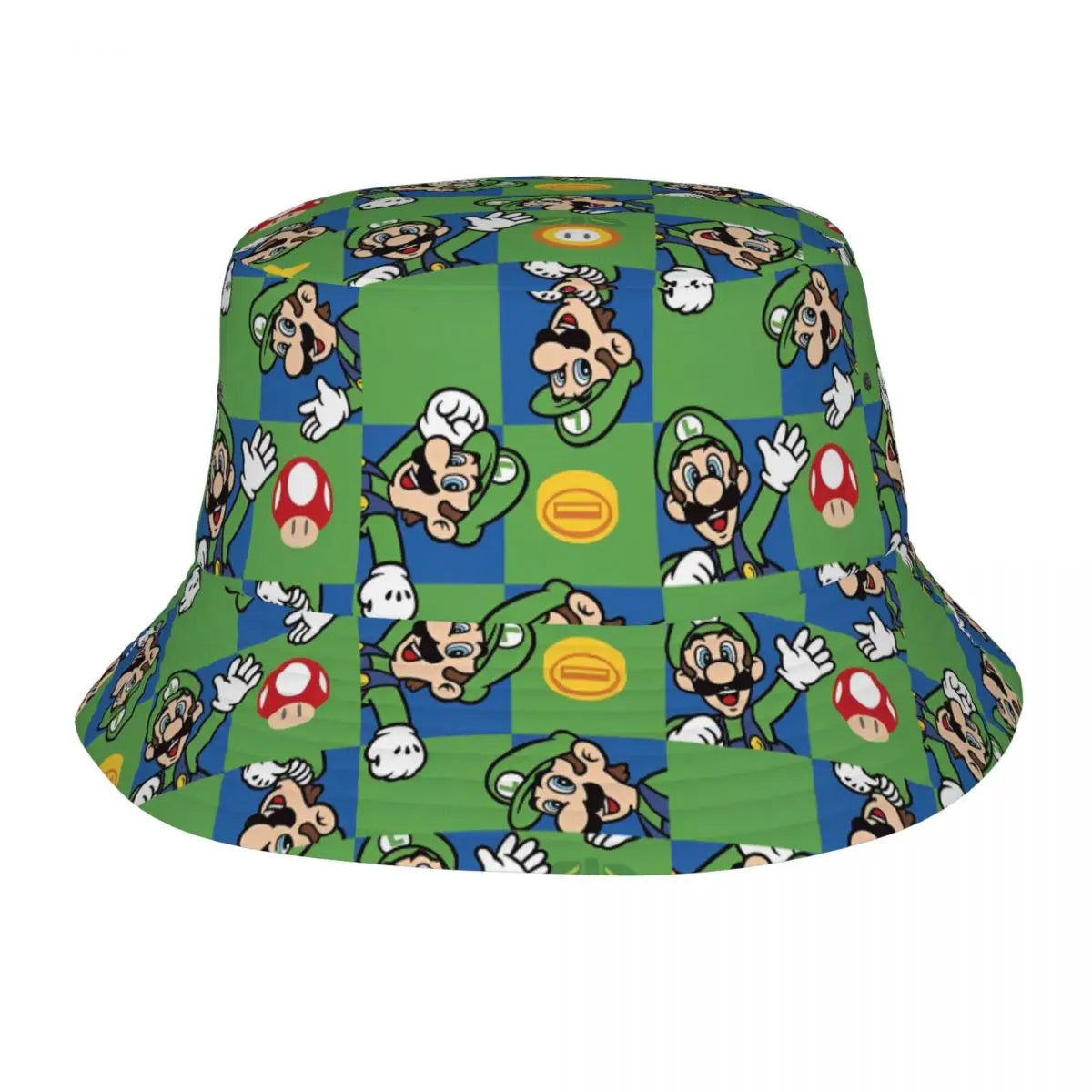 Street Princess Peach Lovely Bucket Hat Girl Outdoor Sports M-Mariod Fisherman Cap