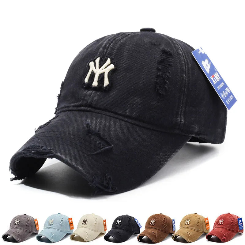 Korean Style Personalized Ripped Hat