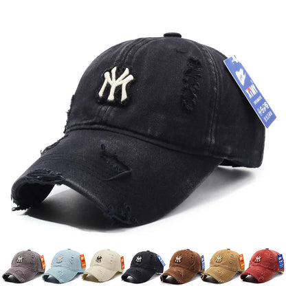 Korean Style Personalized Ripped Hat