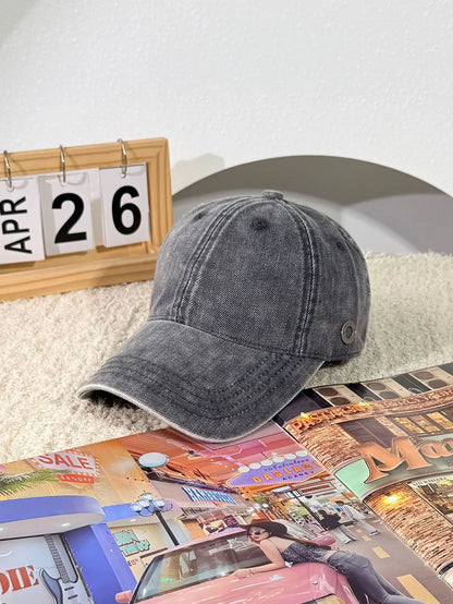 Women Washed Distressed Baseball Cap
